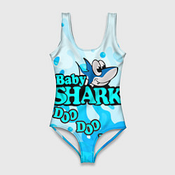 Купальник-боди 3D женский Baby Shark Doo-Doo-Doo, цвет: 3D-принт