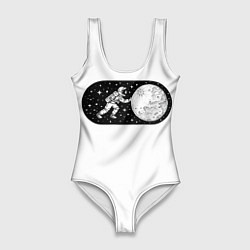 Купальник-боди 3D женский Space on, цвет: 3D-принт