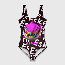 Купальник-боди 3D женский Esskeetit logo pattern, цвет: 3D-принт