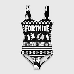 Купальник-боди 3D женский Fortnite epic games pattern, цвет: 3D-принт