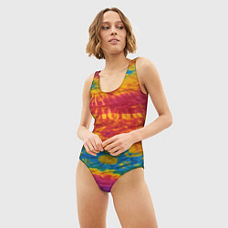 Купальник-боди 3D женский Тай-даечка, цвет: 3D-принт — фото 2