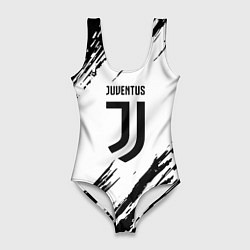 Купальник-боди 3D женский Juventus краски, цвет: 3D-принт