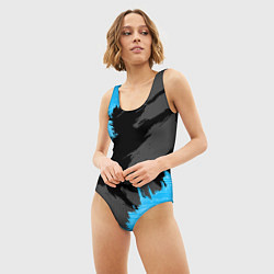 Купальник-боди 3D женский Extreme blue, цвет: 3D-принт — фото 2