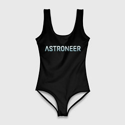 Купальник-боди 3D женский Astroneer logo, цвет: 3D-принт