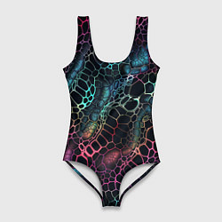 Купальник-боди 3D женский Змеиный принт, цвет: 3D-принт