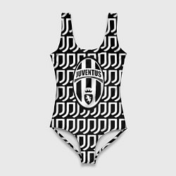 Купальник-боди 3D женский Juventus fc pattern, цвет: 3D-принт