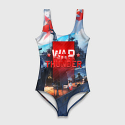 Купальник-боди 3D женский Wartunder ussr, цвет: 3D-принт