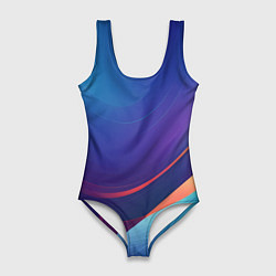 Женский купальник-боди Красивый градиент абстракция