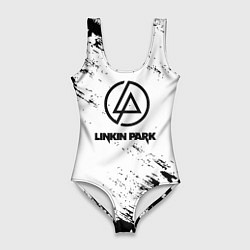 Купальник-боди 3D женский Marshmello x Linkin park, цвет: 3D-принт