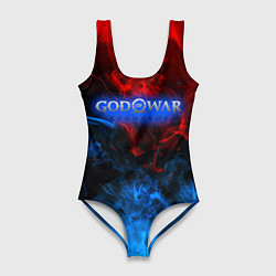 Купальник-боди 3D женский God of War битва огня, цвет: 3D-принт