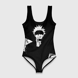 Купальник-боди 3D женский Сатору годжо битва, цвет: 3D-принт