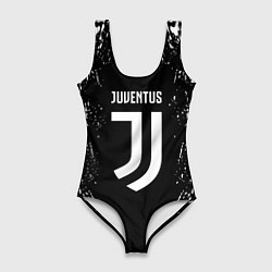 Купальник-боди 3D женский Juventus краски белые, цвет: 3D-принт
