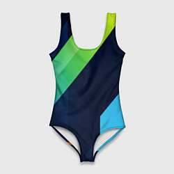 Купальник-боди 3D женский Multicolored, цвет: 3D-принт