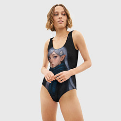 Купальник-боди 3D женский Эмилия реализм, цвет: 3D-принт — фото 2