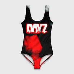 Купальник-боди 3D женский Dayz дым текстура, цвет: 3D-принт