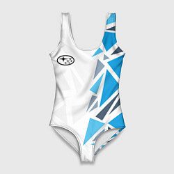 Купальник-боди 3D женский Субару - фрагменты, цвет: 3D-принт