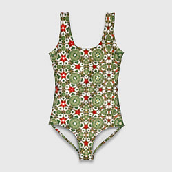 Купальник-боди 3D женский Геометрическая метаморфоза, цвет: 3D-принт