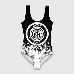 Купальник-боди 3D женский Inter краски, цвет: 3D-принт