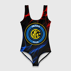 Купальник-боди 3D женский Интер битва огней, цвет: 3D-принт