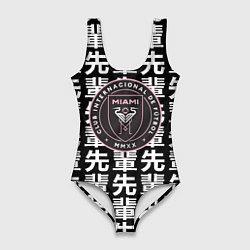 Купальник-боди 3D женский Inter japan black, цвет: 3D-принт