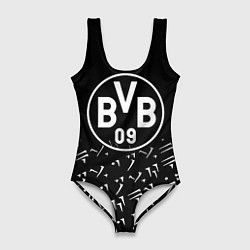 Купальник-боди 3D женский Borussia хищник стиль, цвет: 3D-принт
