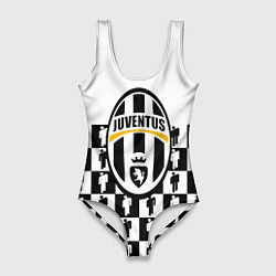 Купальник-боди 3D женский Juventus болельщики паттерн, цвет: 3D-принт