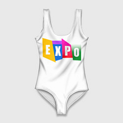 Купальник-боди 3D женский Expo Выстовка, цвет: 3D-принт