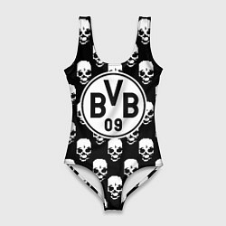 Купальник-боди 3D женский Borussia черепа, цвет: 3D-принт