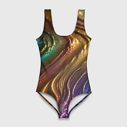 Женский купальник-боди Сморщенные складочки жидкости