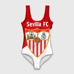 Купальник-боди 3D женский Sevilla FC, цвет: 3D-принт