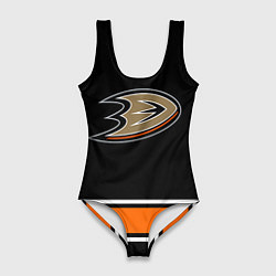 Купальник-боди 3D женский Anaheim Ducks Selanne, цвет: 3D-принт