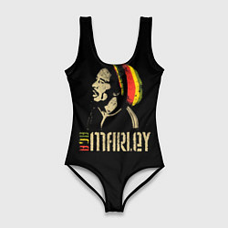 Купальник-боди 3D женский Bob Marley, цвет: 3D-принт