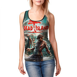 Майка-безрукавка женская Dead Island, цвет: 3D-черный — фото 2