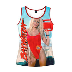 Майка-безрукавка женская Baywatch: Pamela Anderson, цвет: 3D-красный