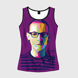 Майка-безрукавка женская Честер Беннингтон, цвет: 3D-черный