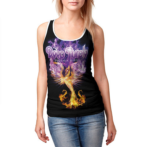 Женская майка без рукавов Deep Purple: Phoenix Rising / 3D-Белый – фото 3