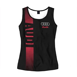 Майка-безрукавка женская Audi: Black Sport, цвет: 3D-черный