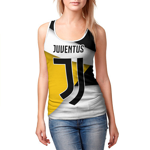 Женская майка без рукавов FC Juventus / 3D-Белый – фото 3