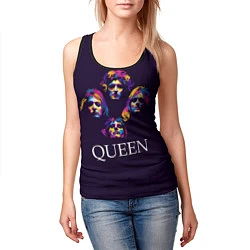 Майка-безрукавка женская Queen: Fan Art, цвет: 3D-черный — фото 2