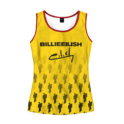 Майка-безрукавка женская Billie Eilish: Yellow Autograph, цвет: 3D-красный