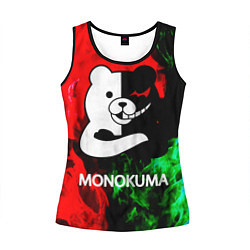 Майка-безрукавка женская MONOKUMA, цвет: 3D-черный