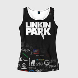 Майка-безрукавка женская LINKIN PARK, цвет: 3D-белый