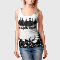 Майка-безрукавка женская LINKIN PARKспина, цвет: 3D-белый — фото 2