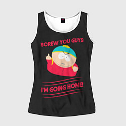 Майка-безрукавка женская Cartman, цвет: 3D-белый