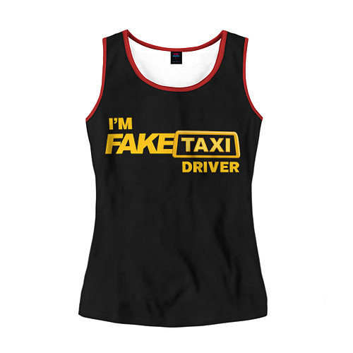 Женская майка без рукавов Fake Taxi / 3D-Красный – фото 1