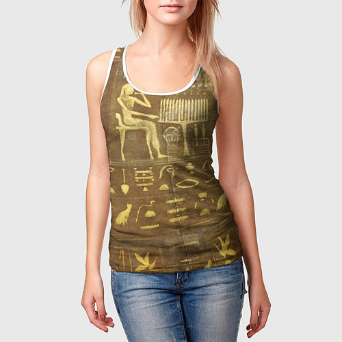 Женская майка без рукавов Настенная живопись / 3D-Белый – фото 3