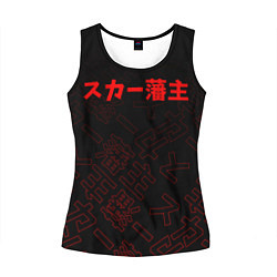 Майка-безрукавка женская SCARLXRD RED JAPAN STYLE, цвет: 3D-черный