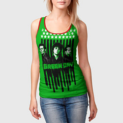 Майка-безрукавка женская Green day is here, цвет: 3D-красный — фото 2