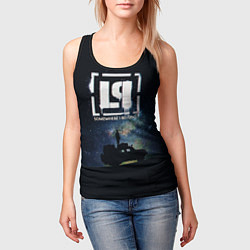 Майка-безрукавка женская Linkin Park ночь, цвет: 3D-черный — фото 2