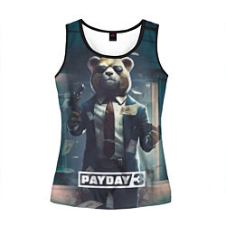 Майка-безрукавка женская Payday 3 bear, цвет: 3D-черный